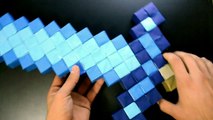 Tutorial: Espada Minecraft com cubos de origami - PT BR