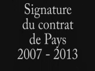 Signature du contrat de Pays Nivernais Morvan