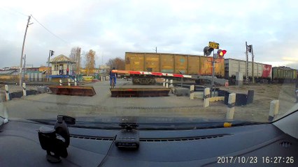 Bicyclist Nearly Gets Hit by Train