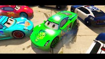 Spiderman save Dinoco & McQueen & HULK in Jail Police Cars Lightning McQueen Best friends Kids Songs