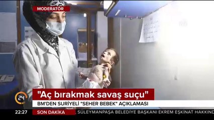"Aç bırakmak savaş suçu"