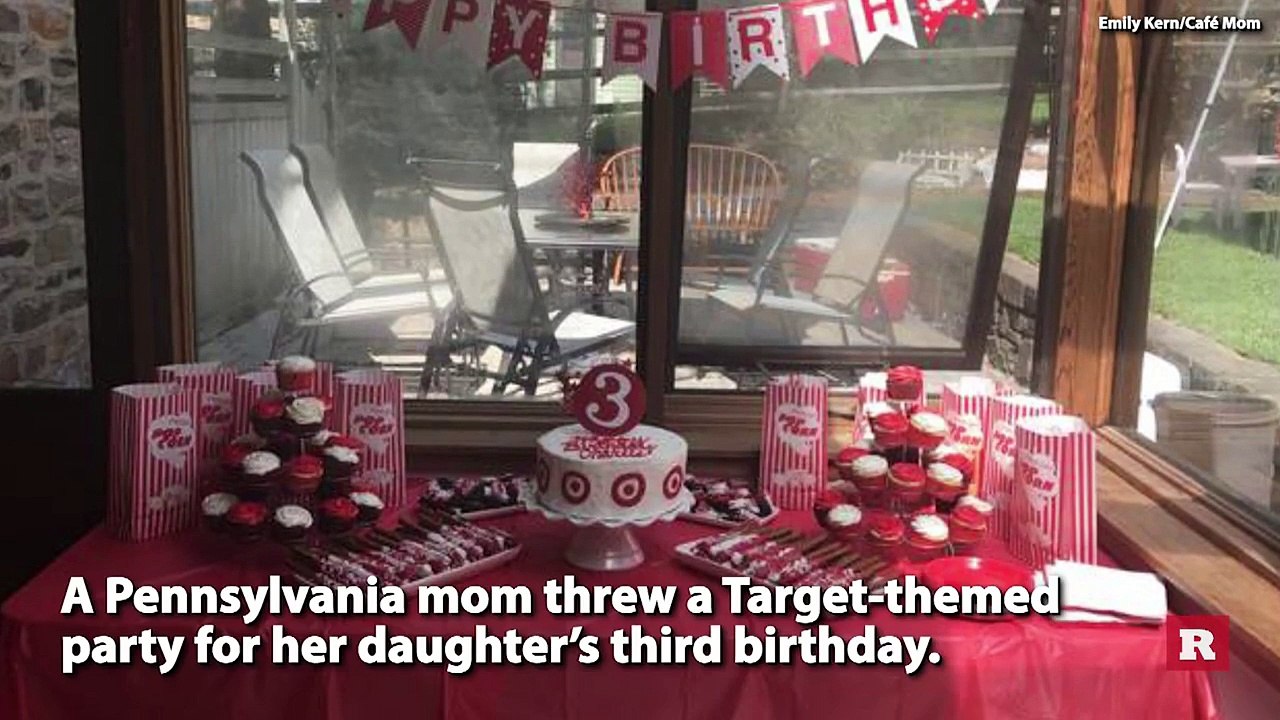 Mom throws her 3-year-old a Target themed Birthday party | Rare News