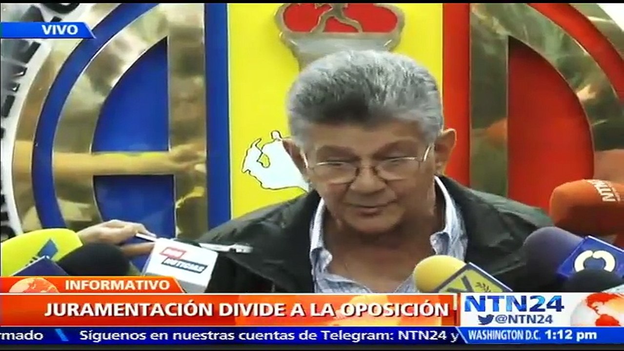 Henry Ramos Allup dijo que los gobernadores que se juramentaron ante la Constituyente están “autoexcluidos”