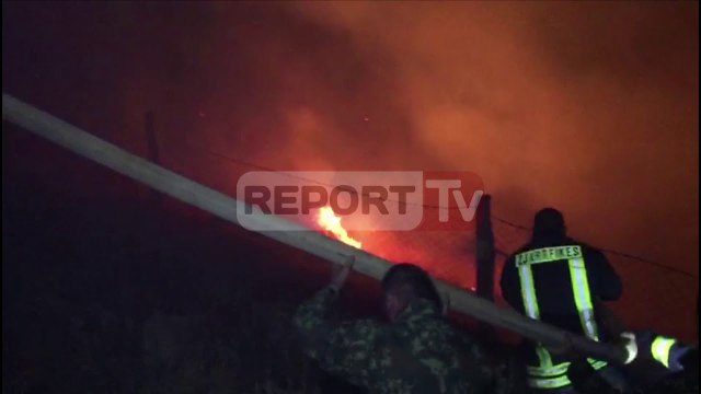 Report TV - Shkodër, rrezikohen antenat e TV nga zjarri në malin e Taraboshit