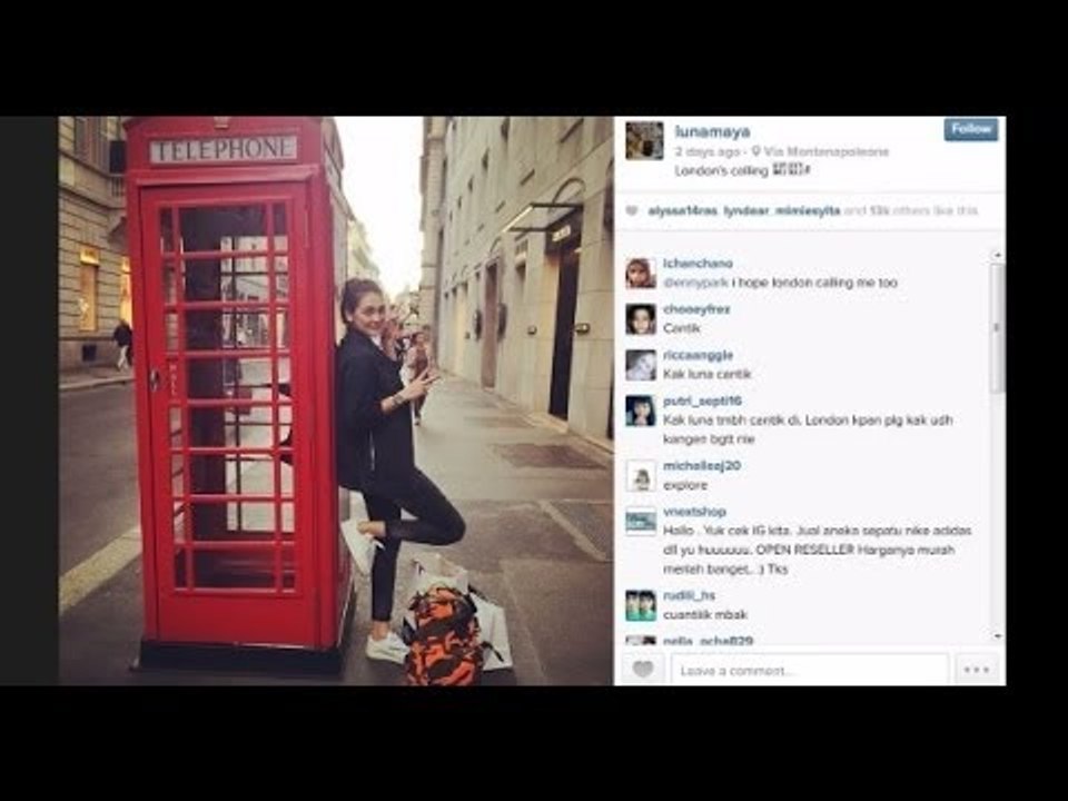 Luna Maya berlibur di Italy