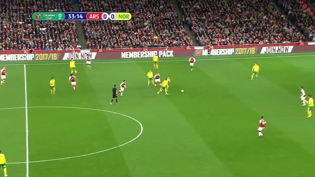 Josh Murphy Cheeky Lob Goal vs Arsenal (0-1)