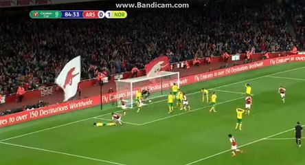 Super Goal Eddie Nketiah 1 - 1 ARSENAL VS NORWICH 24.10.2017 HD