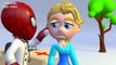 SPIDERMAN needs to PEE on ELSAS BATHTUB ★ Baby TOILET Prank Superhero 3D Clay Animation for Kids