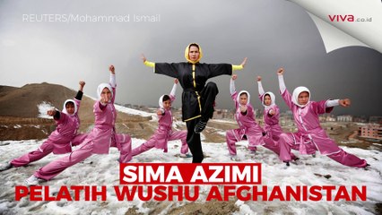 Sima Azimi, Pelatih Wushu Cantik Asal Afghanistan