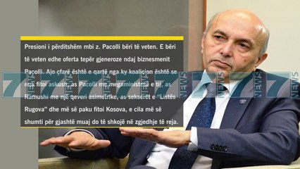 REAGIME PAS MARREVESHJES, MUSTAFA “PACOLLIT IU BE PRESION” - News, Lajme - Kanali 7