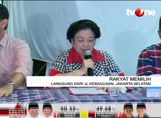 Megawati Ahok-Djarot Unggul Hasil Hitung Cepat