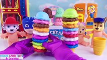 Learn Colors Ice Cream Set Paw Patrol Baby Dolls Feeding Potty Training Slime Bath Toy Surprises