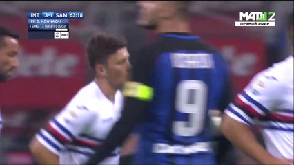 3-1 Dawid Kownacki Goal Italy  Serie A - 24.10.2017 Inter Milano 3-1 Sampdoria