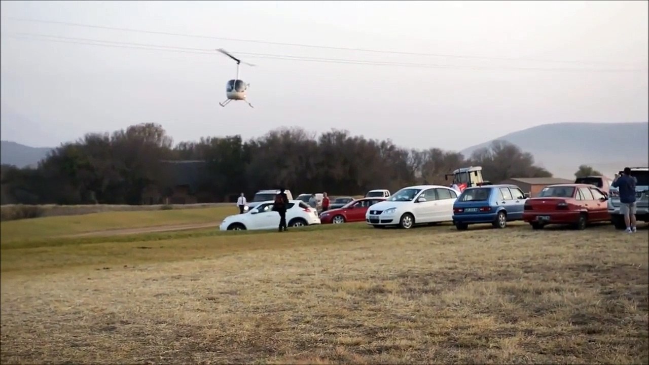 Petit tour en Hélicoptère qui a faillit finir très mal... Chanceux!