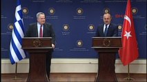 Dışişleri Bakanı Mevlüt Çavuşoğlu ve Yunanistan Dışişleri Bakanı Nikos Kocias Ortak Basın...