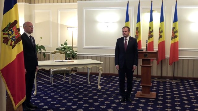 Ceremonia de învestire a noului Ministru al Apărării R. Moldova, Eugen Sturza