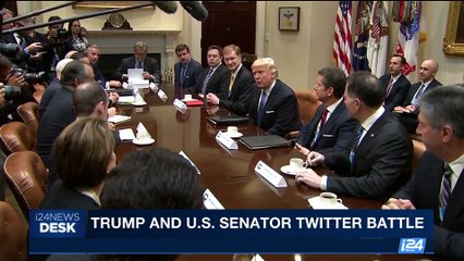 Download Video: i24NEWS DESK | Trump and U.S. Senator Twitter battle | Tuesday, October 24th 2017