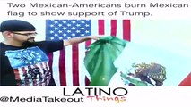 video respuesta dos mexico americanos queman bandera de mexico por donald trump