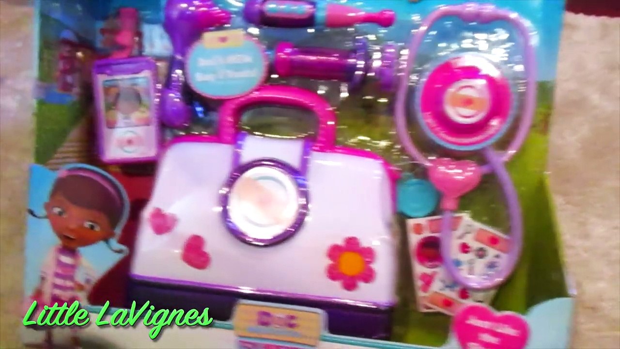 Doc McStuffins GIANT EGG Surprise Disney Junior toys, Doc Mobile
