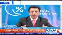 Gobierno de Perú aceptó renuncia del jefe del INEI tras las críticas recibidas por desarrollo del censo 2017