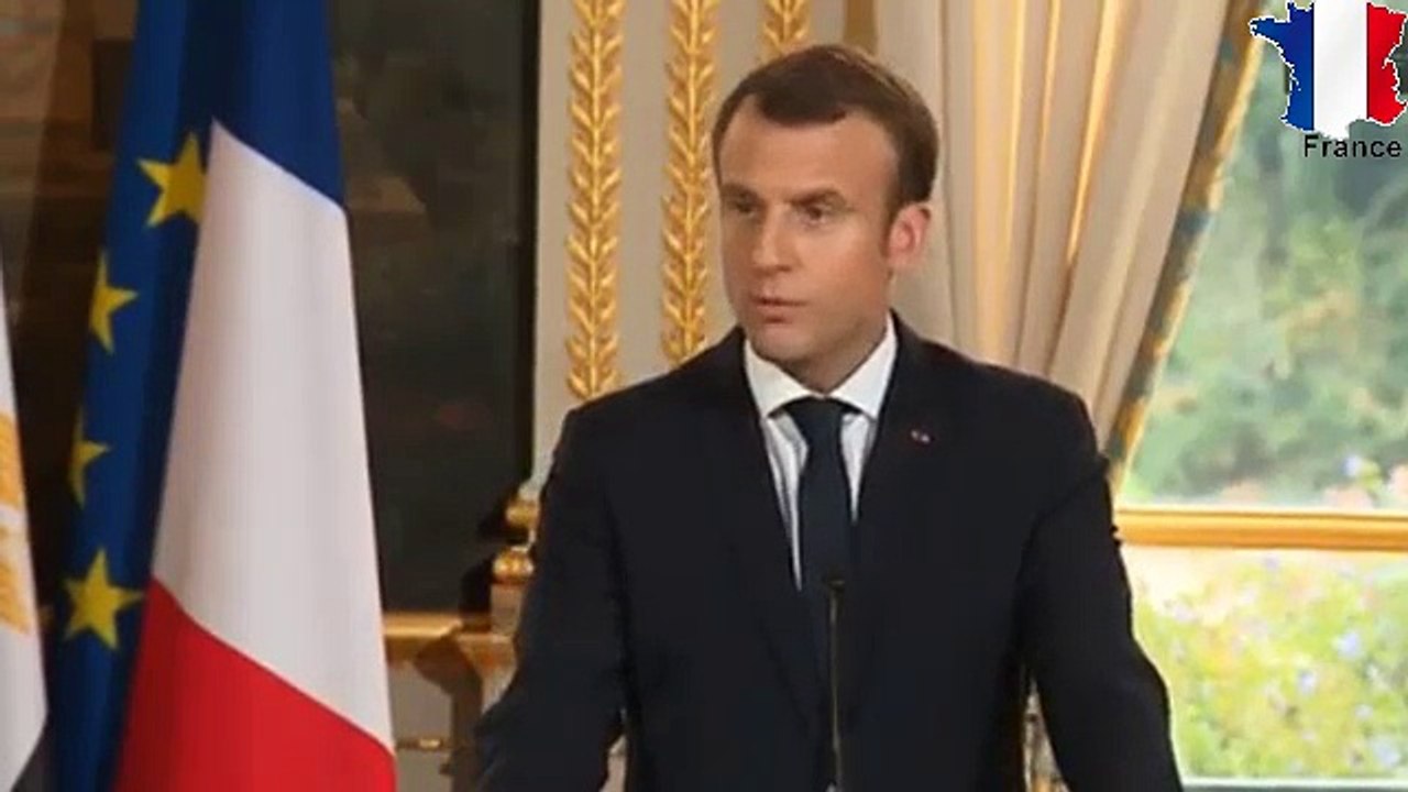 conférence de presse de Macron avec le président egyptien Al Sissi