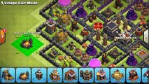 Clash of Clans - Town Hall 9 Defense (CoC TH9) BEST Trophy Base Layout   Defense Replays