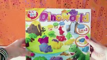 Viaja a Dinoworld, el Mundo de dinosaurios de juguete con Play Doh | Dinosaurios para niños