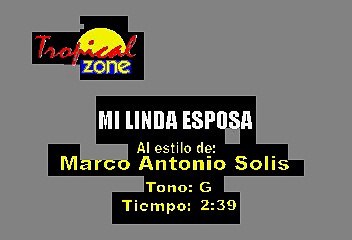 Mi Linda Esposa - Marco Antonio Solis (Karaoke)