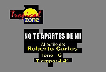 Video herunterladen: No Te Apartes De Mi - Roberto Carlos (Karaoke)