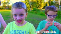 Kids Blowing Bubbles With Gum Challenge