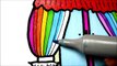 Coloring and Drawing Kids Bedroom Curtain Videos For Children l Learn Rainbow Colors Colored Markers
