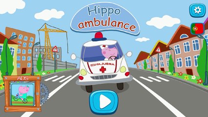 Joguinho Infantil - Pepa Hippo Ambulância em portugues