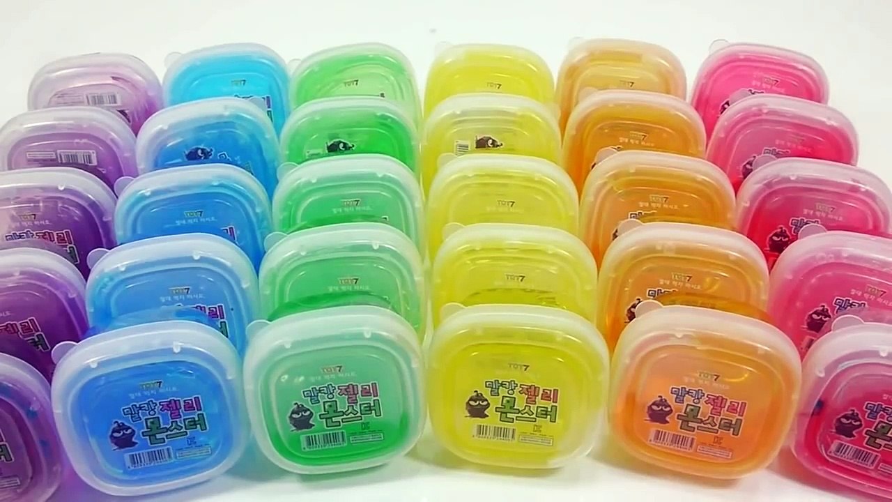 Combine Jelly Slime All the Colors Heel Clay DIY Learn Colors Slime Icecream Surprise Toys