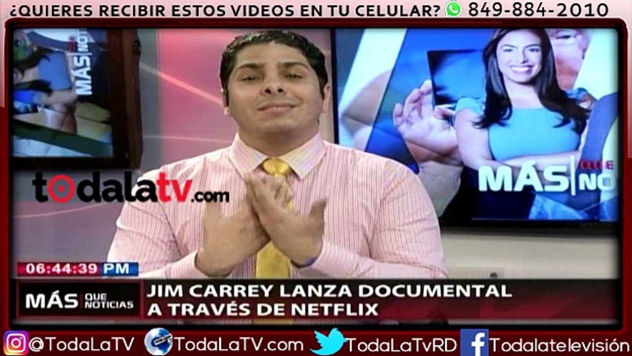 Jim Carrey lanza documental a través de Netflix-Más Que Noticias-Video