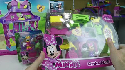HUGE DISNEY MINNIE MOUSE HOUSE Dollhouse Magical Bow Sweet Home + Surprise Toys Kid-Friendly Video