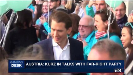 Download Video: i24NEWS DESK | Austria: Kurz in talks with Far-right party | Tuesday, October 24th 2017