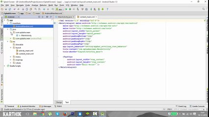 How to add Animated Splash Screen to your Android App using Android Studio