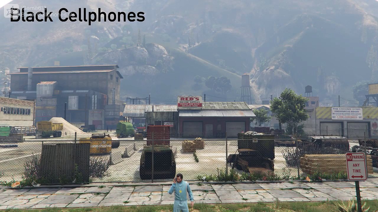 Black Cellphones Vs Cooked Grenade - GTA