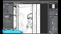 Drawing Comics from Pencils to Inks Part 1
