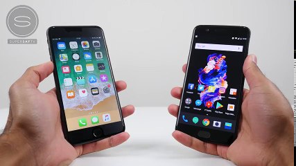 iPhone 8 Plus vs OnePlus 5 SPEED Test