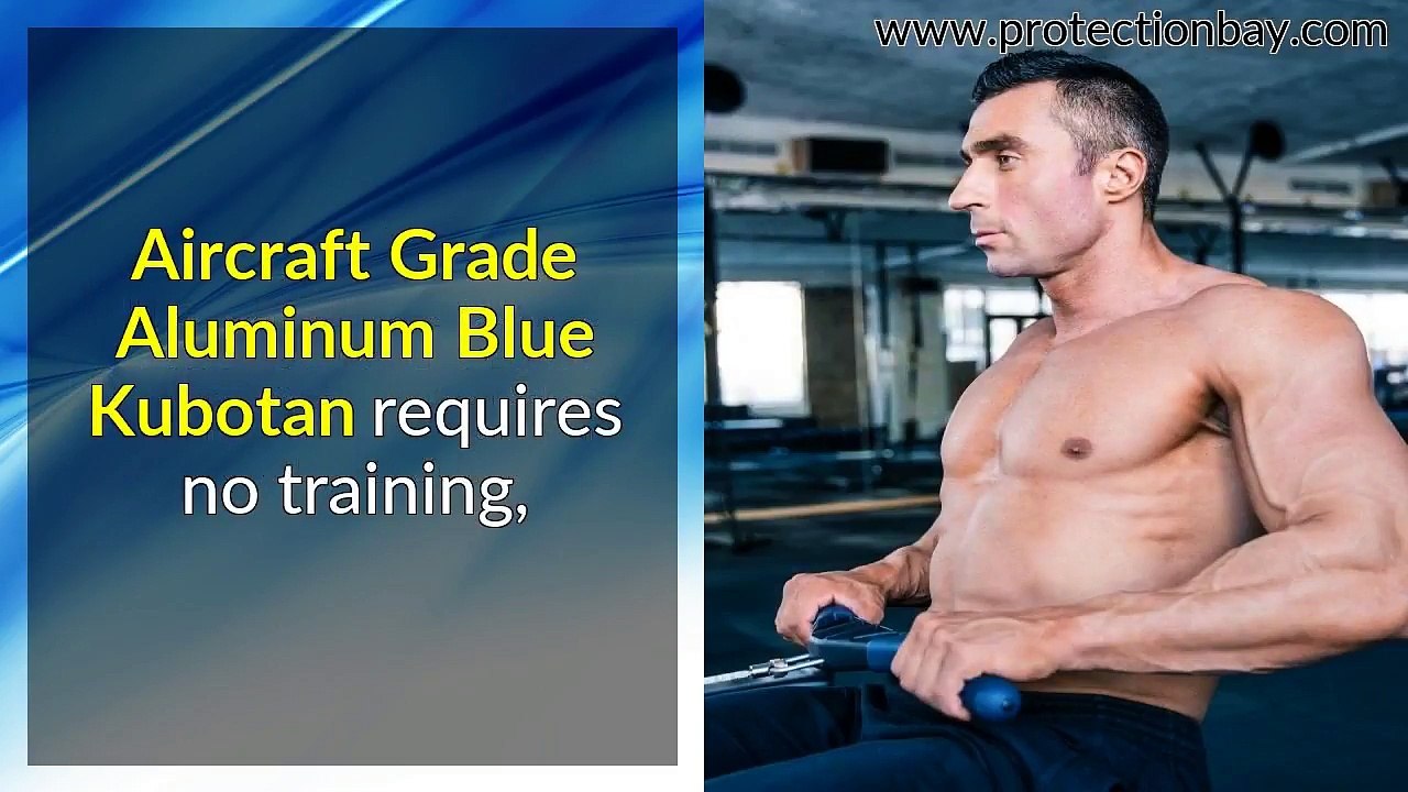 Aluminum Keychain Kubotan Blue - aircraft grade aluminum keychain kubotan blue