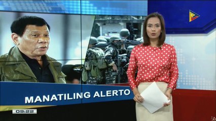 Pangulong Duterte, hinimok ang AFP na manatiling alerto vs terorismo