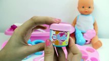 Baby Doll Bathtime Baby Junior Newborn Baby Doll Drinks and Wets Bebé con Biberón y Hace Pipí