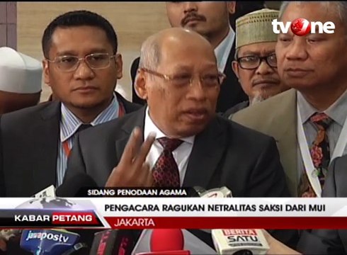Kuasa Hukum Ahok Keberatan Atas Saksi dari MUI