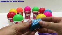 Learn Colors with Surprise Eggs CRAZY CUPS and Balls Hello Kitty Pikachu | The Surprise For Kids