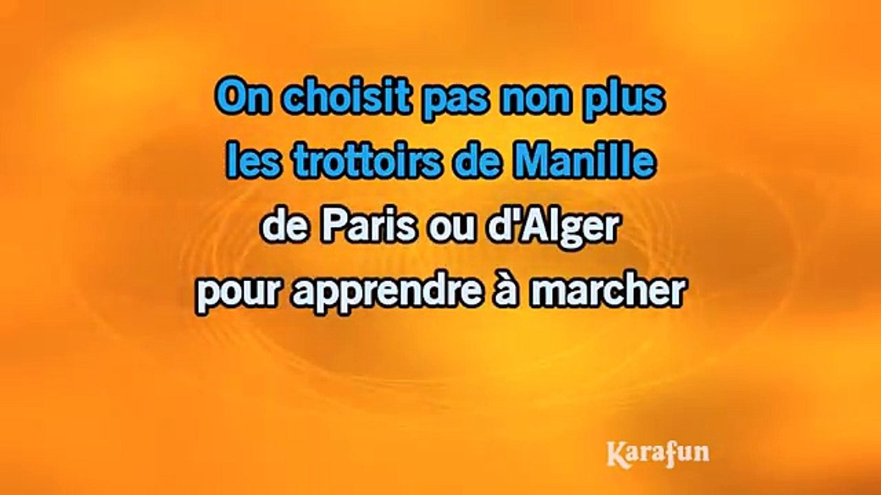 Maxime Le Forestier - Né quelque part KARAOKE /...