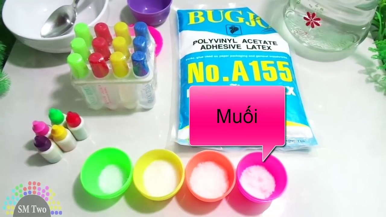 Cách làm slime bằng ĐƯỜNG, MUỐI, BỘT NGỌT, HÀN THE với Hồ và Keo sữa