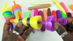 DIY Play Doh Popsicles Ice Cream VS Kinetic Foam Popsicles Learn Colors