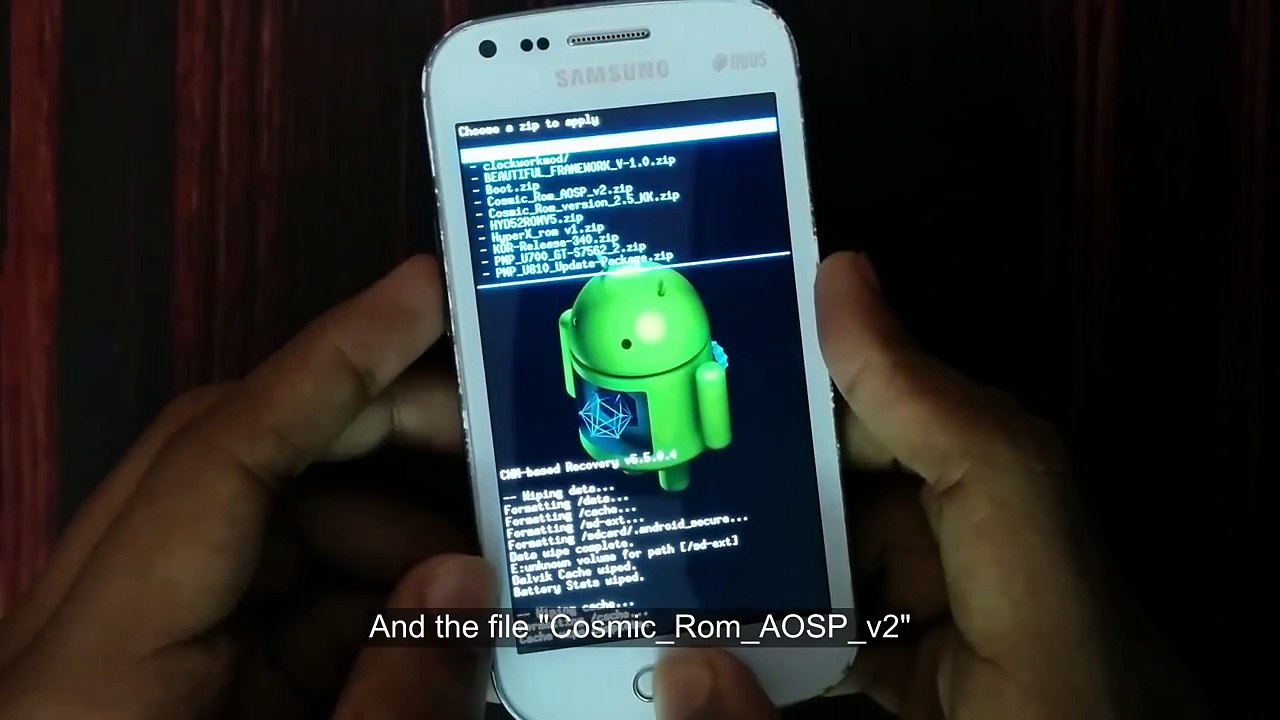 Custom Rom Cosmic Rom v2.5 for Samsung Galaxy S Duos [GT-S7562]