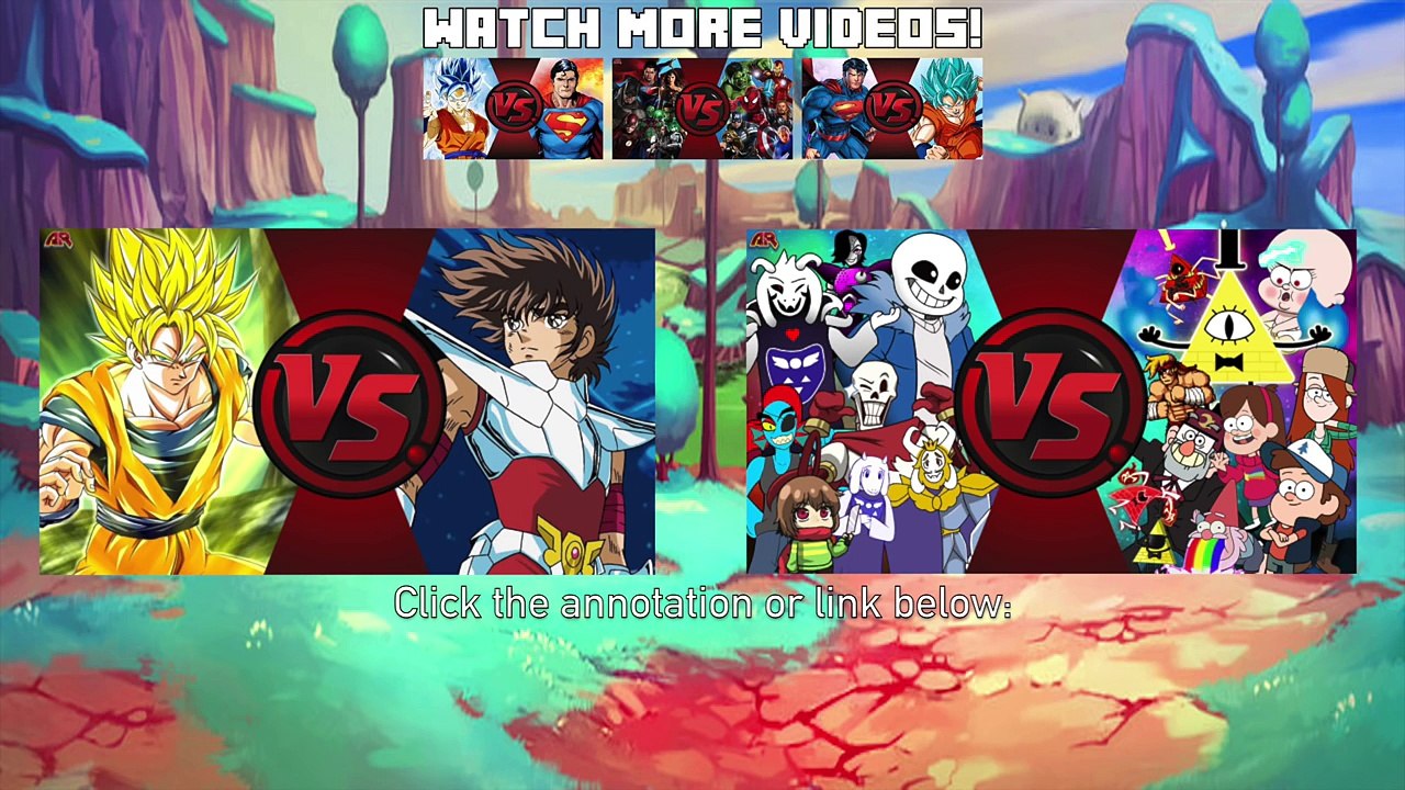 GOKU vs SANS! (Dragon Ball Z vs Undertale) Cartoon Fight Club Bonus Episode 5